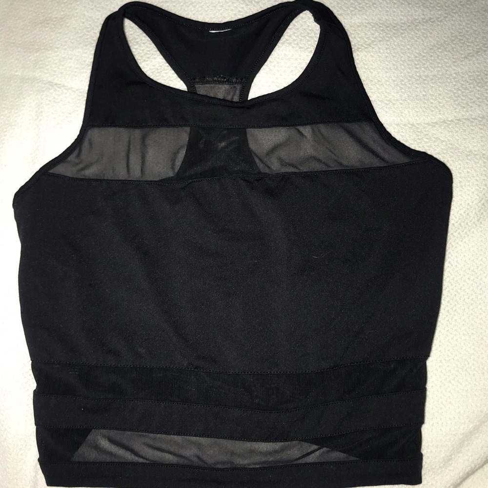 Fabletics mesh cropped tank
